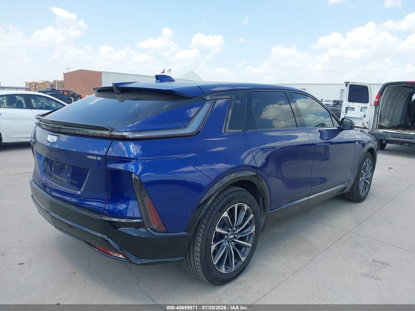 Vin: 1gykpurk5sz309715, lot: 46198199, cadillac lyriq sport 1 rwd 20254