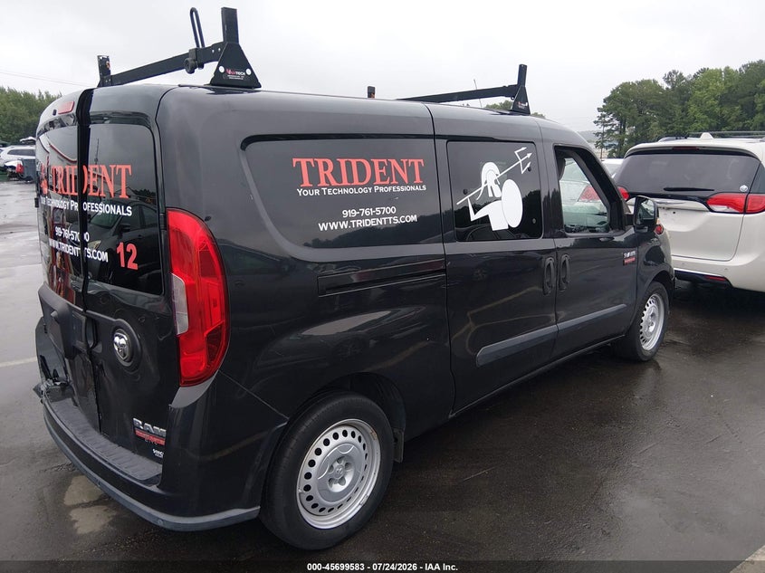 Vin: zfberfbb0h6h18806, lot: 46198211, ram promaster city tradesman slt 20174