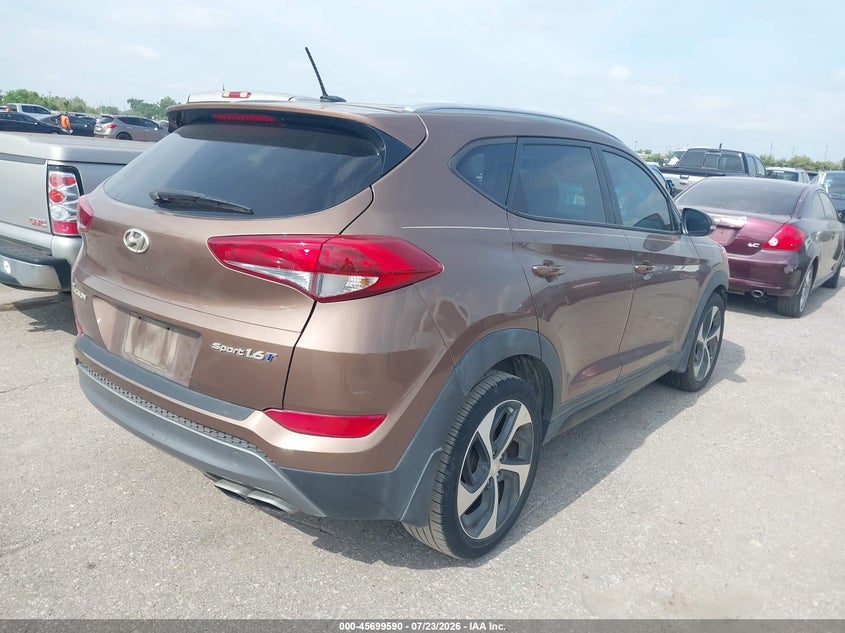 Vin: km8j33a28gu100990, lot: 46198218, hyundai tucson sport 20164