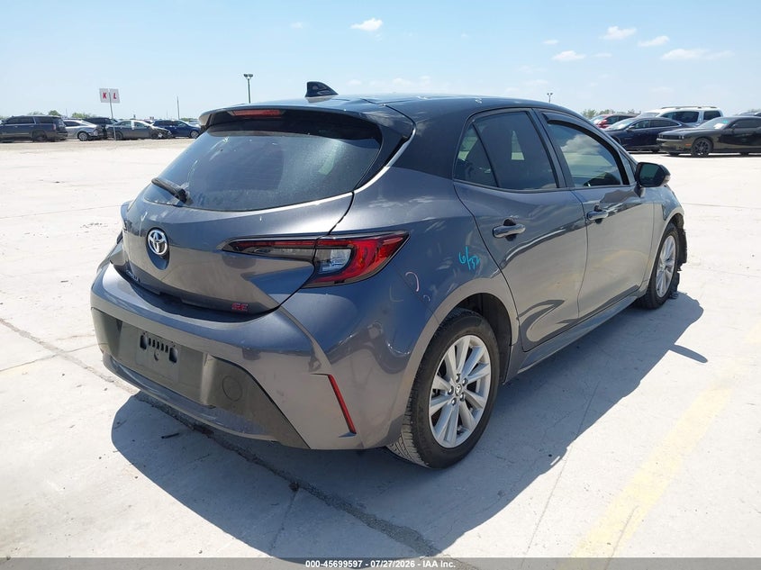 Vin: jtnd4mbe6p3208099, lot: 46198225, toyota corolla se 20234