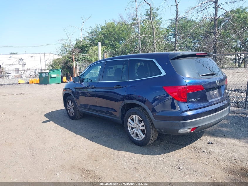 2017 HONDA PILOT auction photo 3
