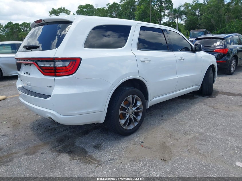 Vin: 1c4rdhdg1kc827010, lot: 46198330, dodge durango gt rwd 20194