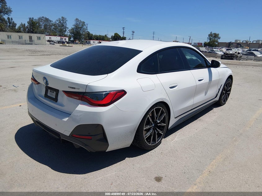 Vin: wby73aw0xpfr08075, lot: 46198377, bmw i4 edrive40 20234