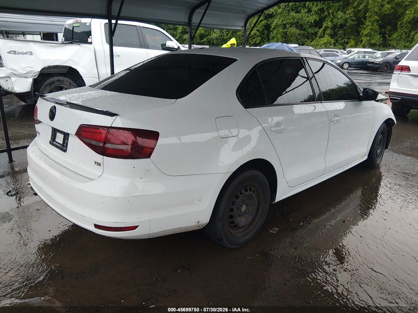 Vin: 3vw267aj4gm236789, lot: 46198378, volkswagen jetta 1.4t s 20164