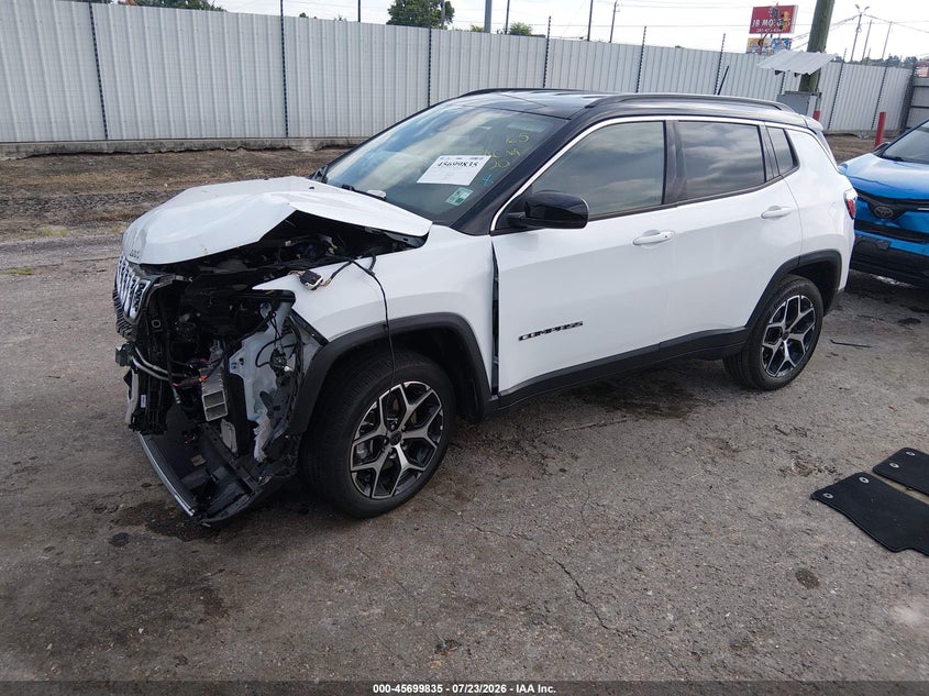 Vin: 3c4njdcn2tt207174, lot: 46198463, jeep compass limited 20262
