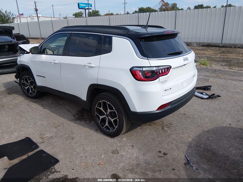 Vin: 3c4njdcn2tt207174, lot: 46198463, jeep compass limited 20263