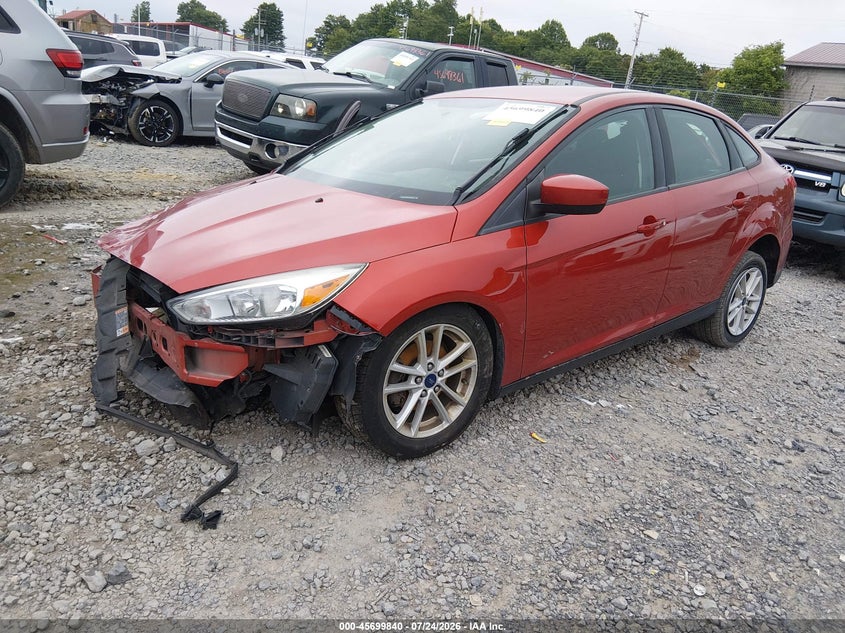 Vin: 1fadp3f26jl243521, lot: 46198467, ford focus se 20182
