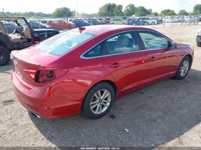 Vin: 5npe24af4fh128389, lot: 46198481, hyundai sonata se 20154