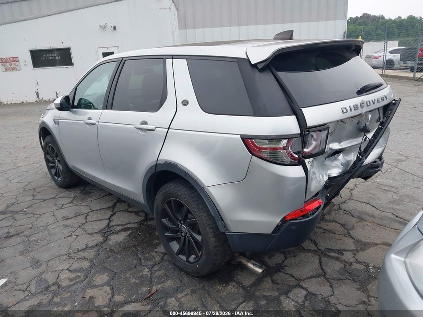 Vin: salcr2bg3hh655705, lot: 46198573, land rover discovery sport hse 20173