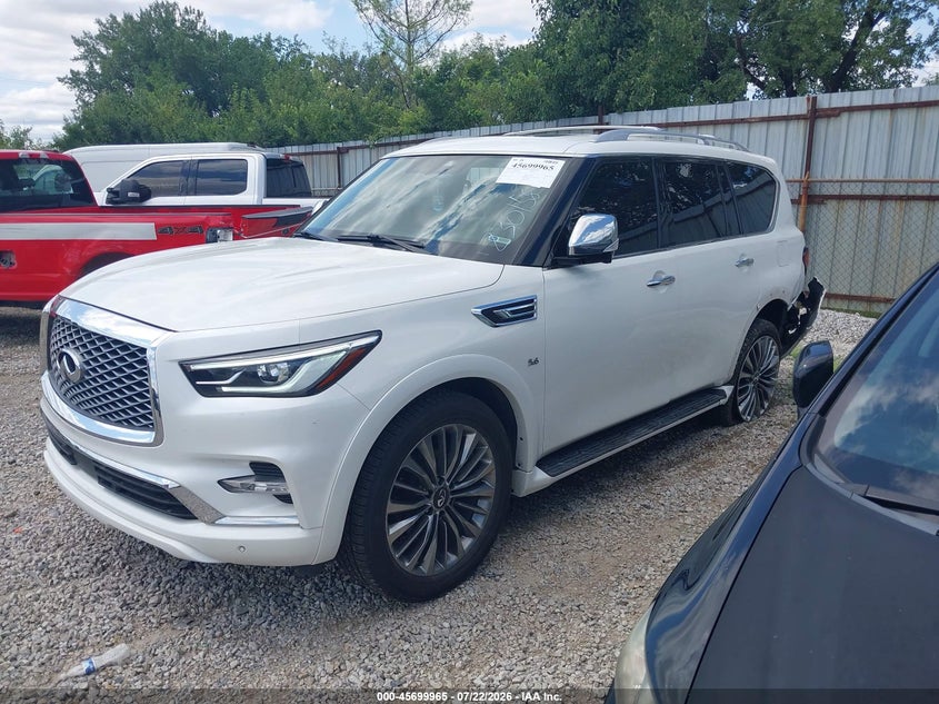 Vin: jn8az2ne3k9230158, lot: 46198592, infiniti qx80 luxe 20192