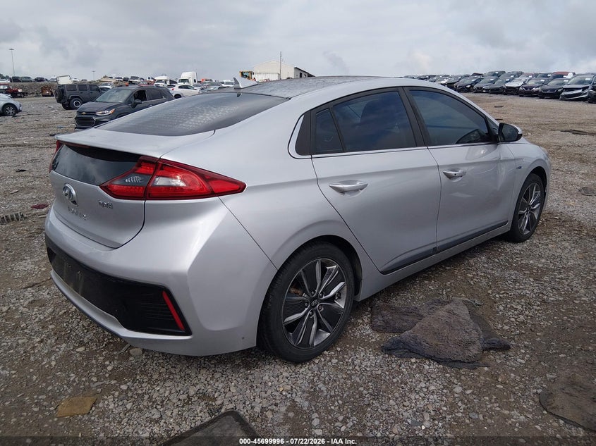 Vin: kmhc85lc2hu046602, lot: 46198624, hyundai ioniq hybrid limited 20174