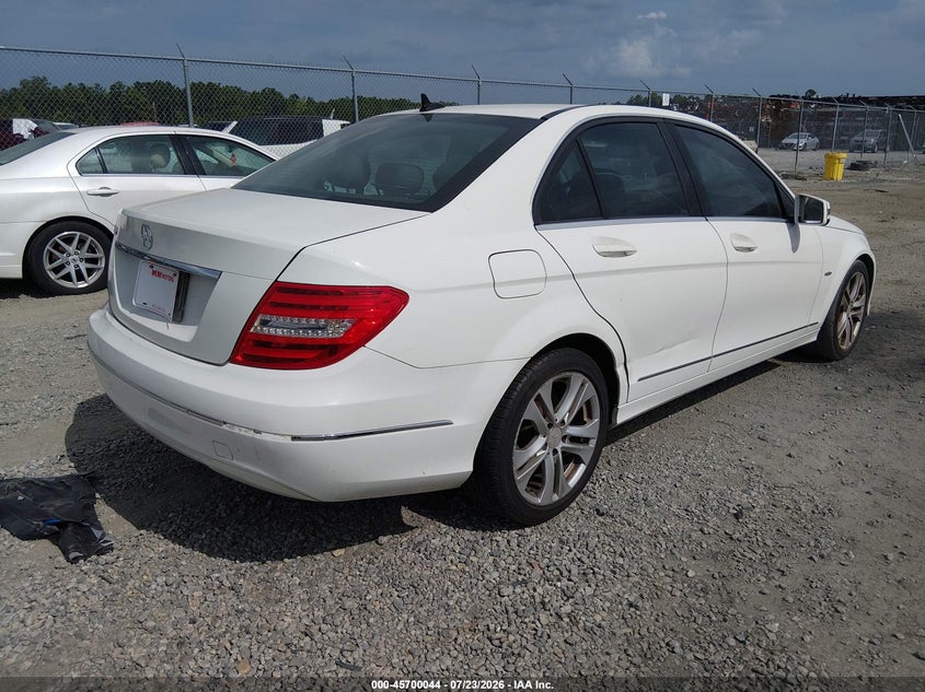 2012 MERCEDES-BENZ C 250 auction photo 4