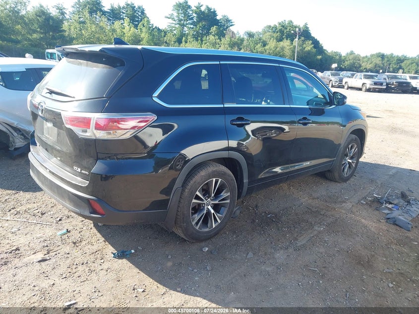 Vin: 5tdjkrfh6gs232481, lot: 46198735, toyota highlander xle v6 20164