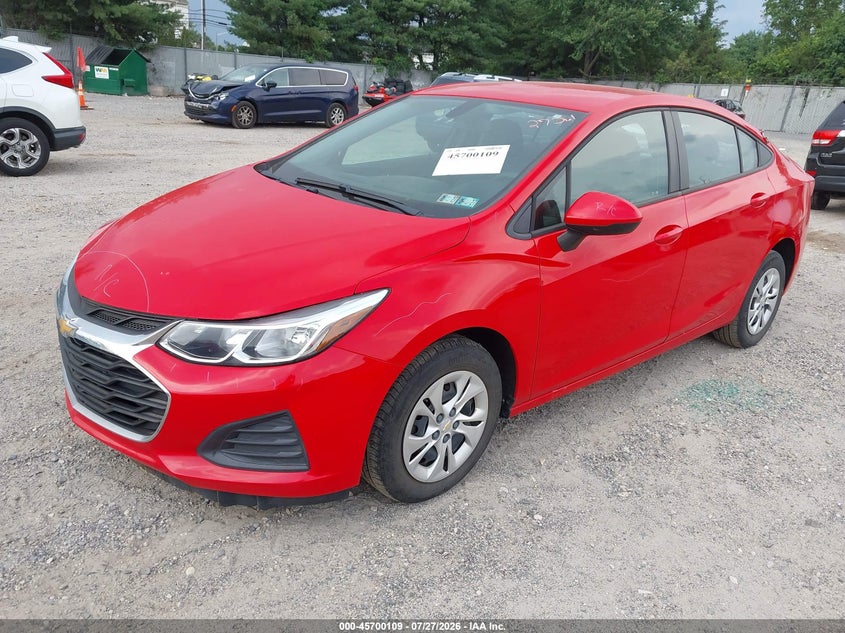 Vin: 1g1bc5sm3k7125896, lot: 46198737, chevrolet cruze ls 20192