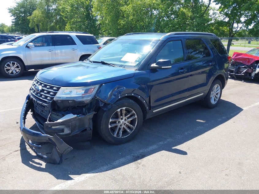 Vin: 1fm5k7d88hgc56202, lot: 46198762, ford explorer xlt 20172