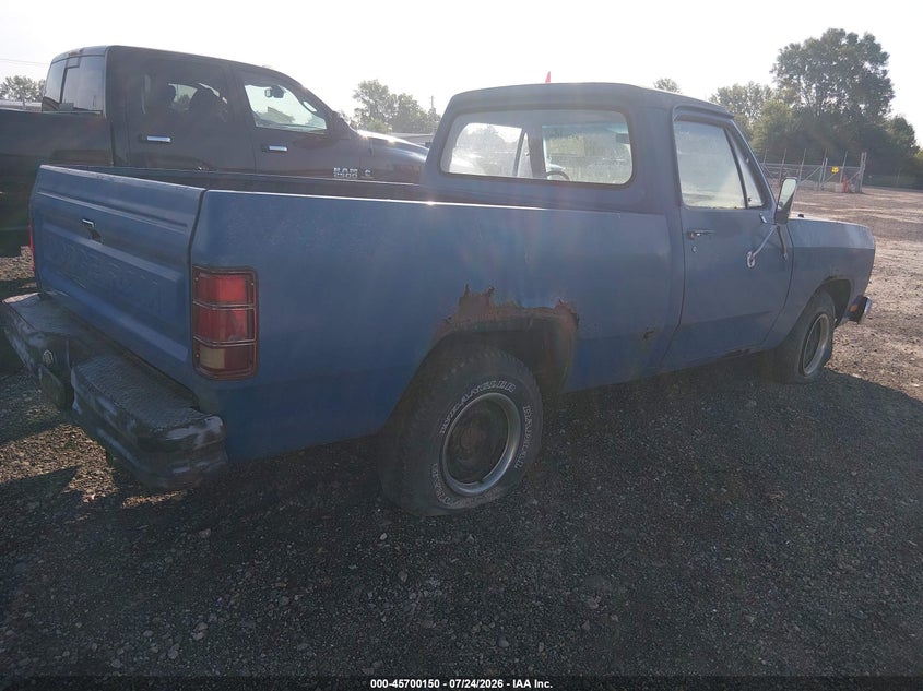 1985 DODGE D-SERIES auction photo 4