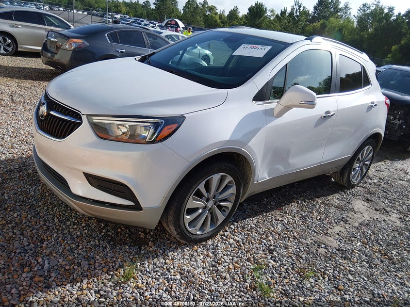 Vin: kl4cjasbxkb806444, lot: 46198782, buick encore fwd preferred 20192