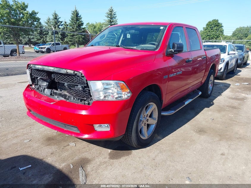 Vin: 1c6rd7kt3cs234371, lot: 46198910, ram 1500 express 20122