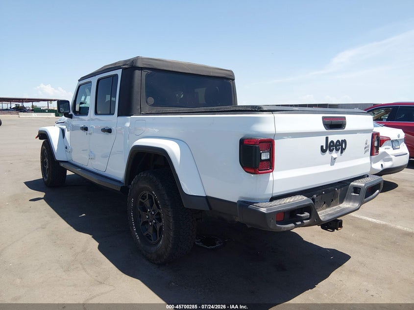 Vin: 1c6hjtag8ml514929, lot: 46198913, jeep gladiator willys 4x4 20213