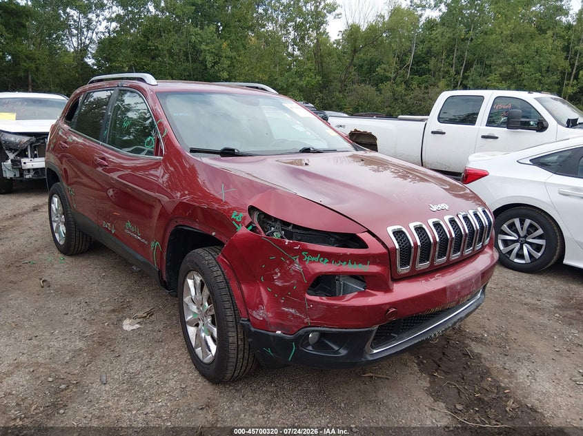2014 Jeep Cherokee Limited, Right Front, IAAI, VIN 1C4PJMDS5EW308543