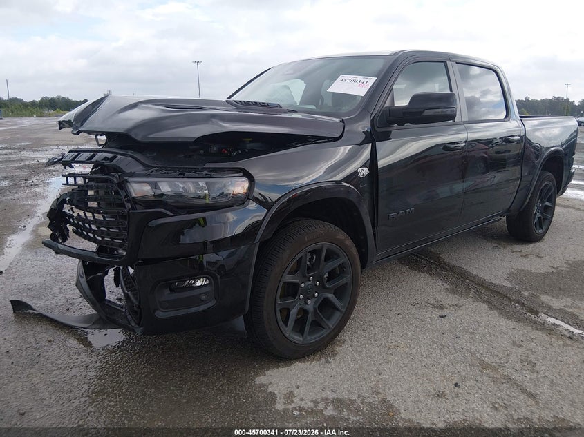 Vin: 1c6srfjt0tn300727, lot: 46198969, ram 1500 laramie  4x4 5'7 box 20262