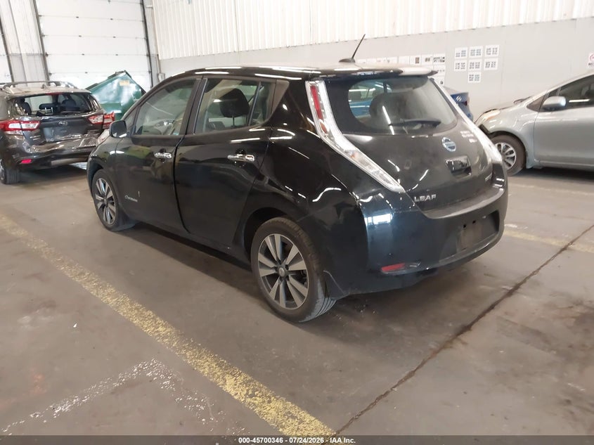 Vin: 1n4az0cp5fc306658, lot: 46198974, nissan leaf sl 20153