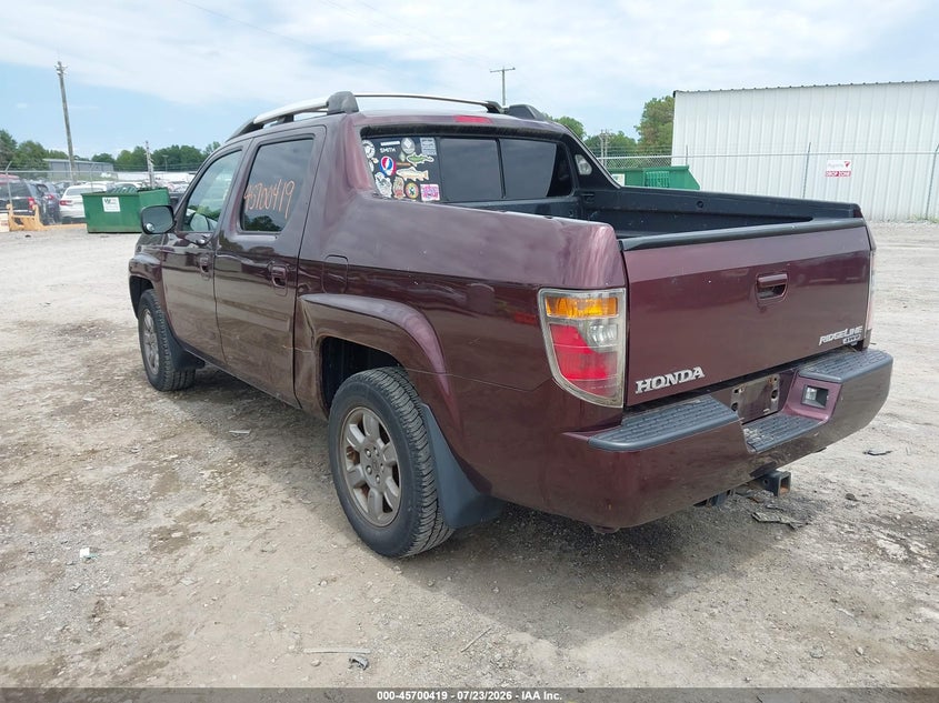 2007 HONDA RIDGELINE PICKUP N/A