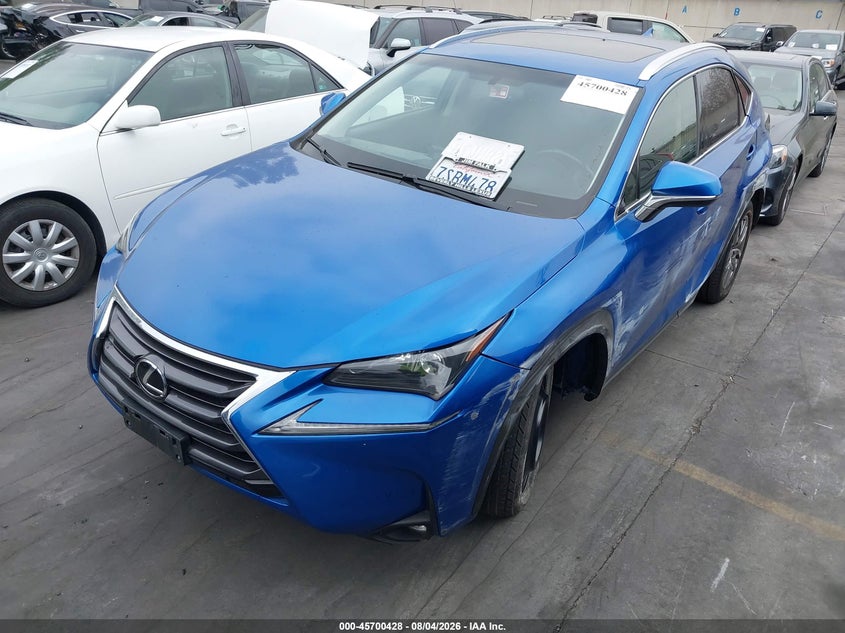 Vin: jtjyarbz9g2027449, lot: 46199056, lexus nx 200t 20162