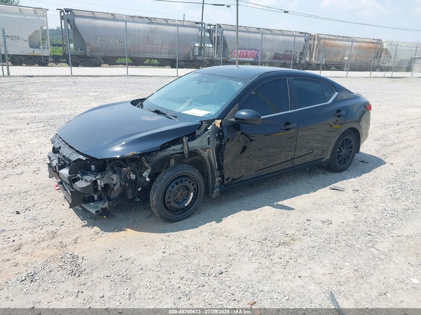 Vin: 3n1ab8bv2ny206765, lot: 46199061, nissan sentra s xtronic cvt 20222