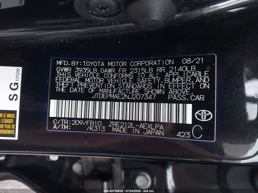 TOYOTA COROLLA - zdjęcie 9