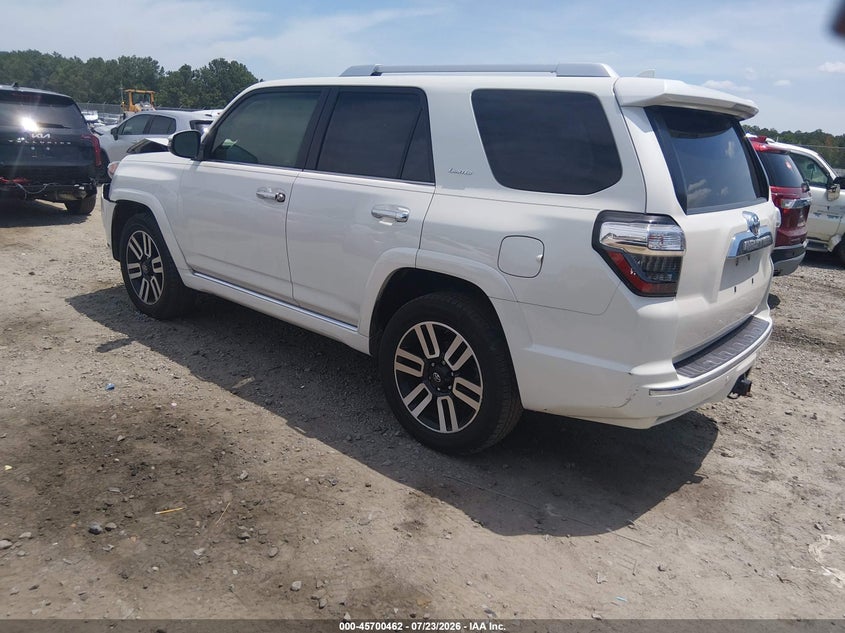 Vin: jtebu5jr9l5818515, lot: 46199090, toyota 4runner limited 20203