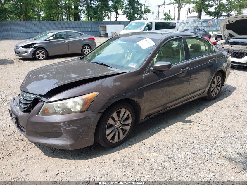 2011 Honda Accord, Front & Rear, IAAI, VIN 1HGCP2F86BA025260 — photo 2
