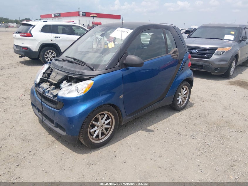 2008 Smart Fortwo, Front End, IAAI, VIN WMEEJ31X88K123630 — photo 2