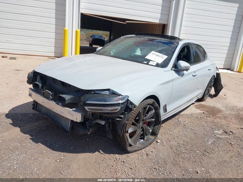 Vin: kmtg54te4nu091726, lot: 46199204, genesis g70 3.3t rwd 20222