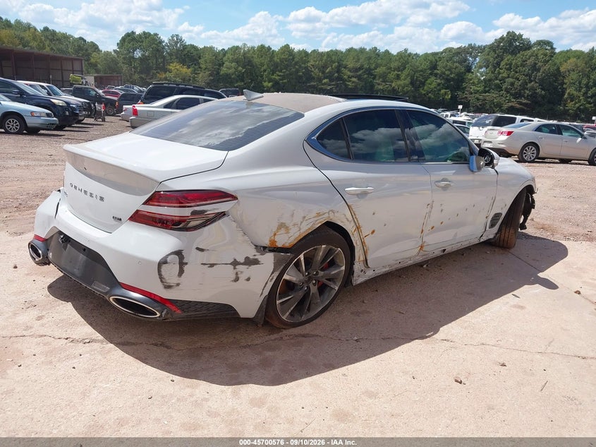 Vin: kmtg54te4nu091726, lot: 46199204, genesis g70 3.3t rwd 20224