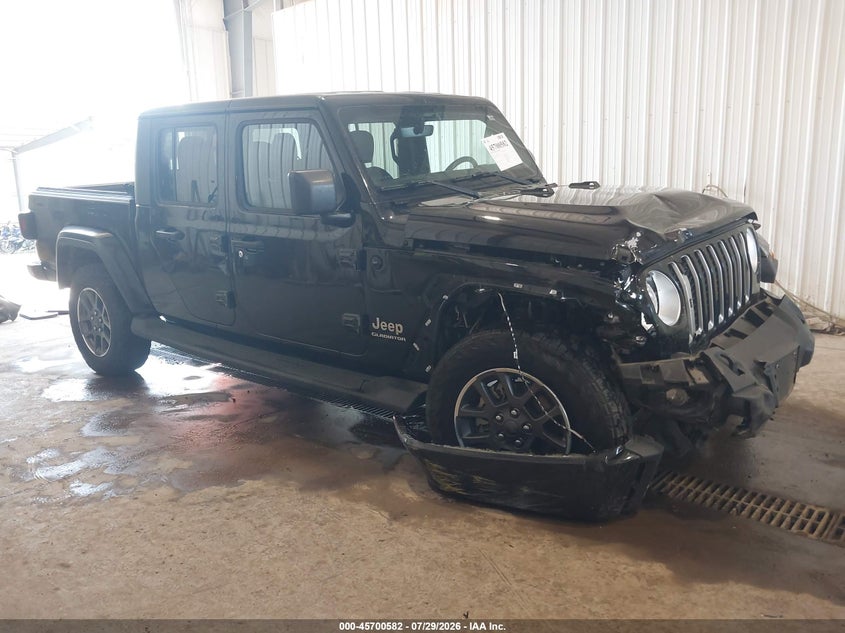 Vin: 1c6hjtfg4ml500664, lot: 46199210, jeep gladiator overland 4x4 2021 img_1