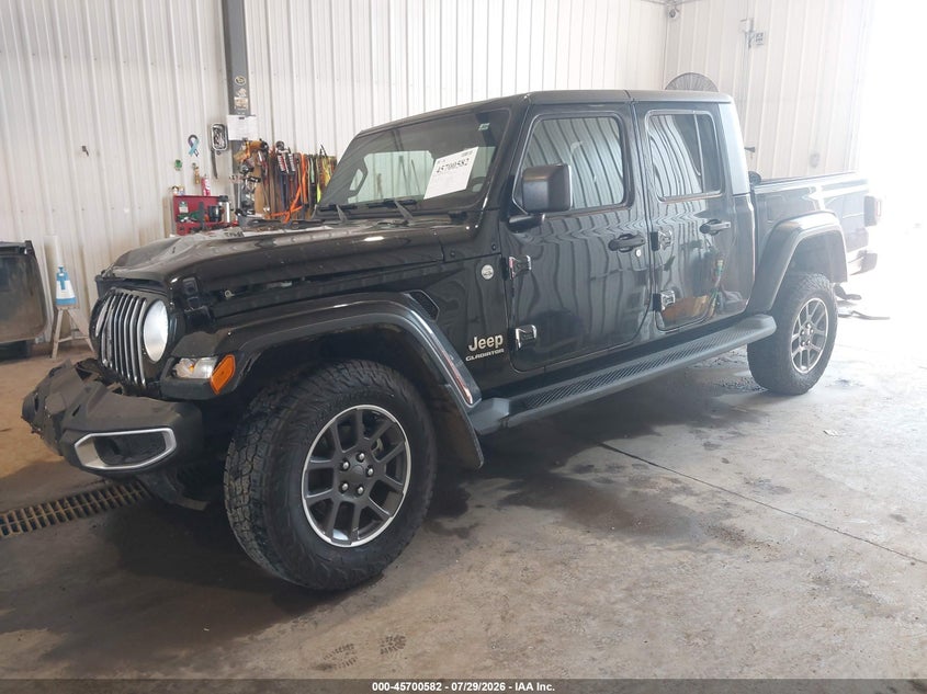 Vin: 1c6hjtfg4ml500664, lot: 46199210, jeep gladiator overland 4x4 20212