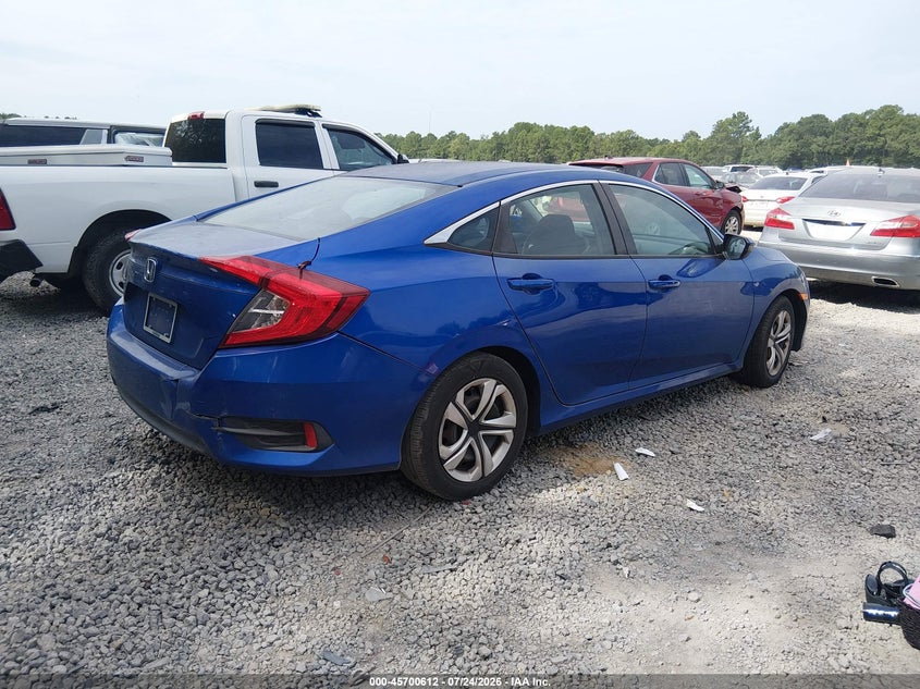 2018 HONDA CIVIC SEDAN 2.0L I-4 DOHC, VVT, 158HP