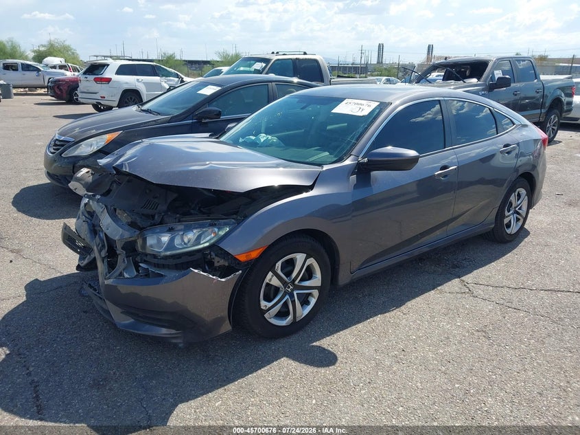 2017 Honda Civic, Front End, IAAI, VIN 2HGFC2F59HH544456 — photo 2
