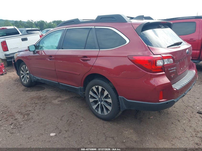 Vin: 4s4bsanc5h3223622, lot: 46199327, subaru outback 2.5i limited 20173