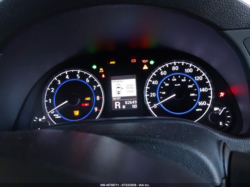 2013 INFINITI G37X auction photo 7