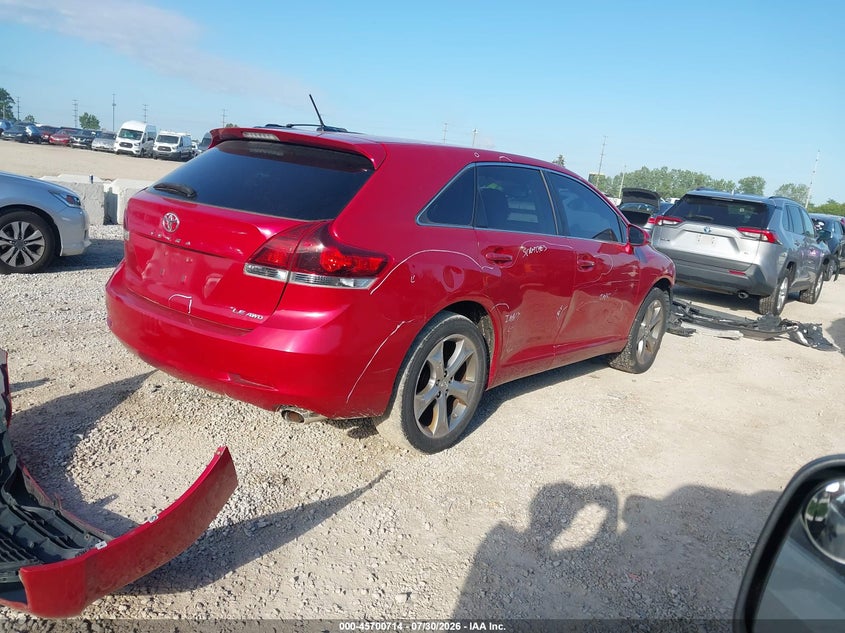 Vin: 4t3bk3bb0du078380, lot: 46199342, toyota venza le v6 20134