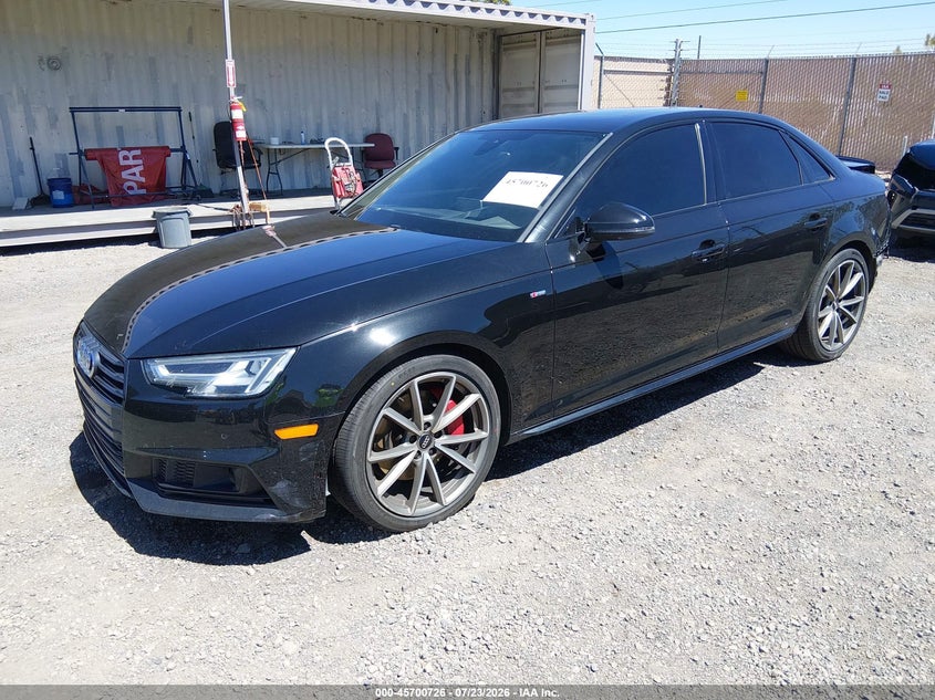 Vin: waufnaf41ja115503, lot: 46199354, audi a4 2.0t premium 20182