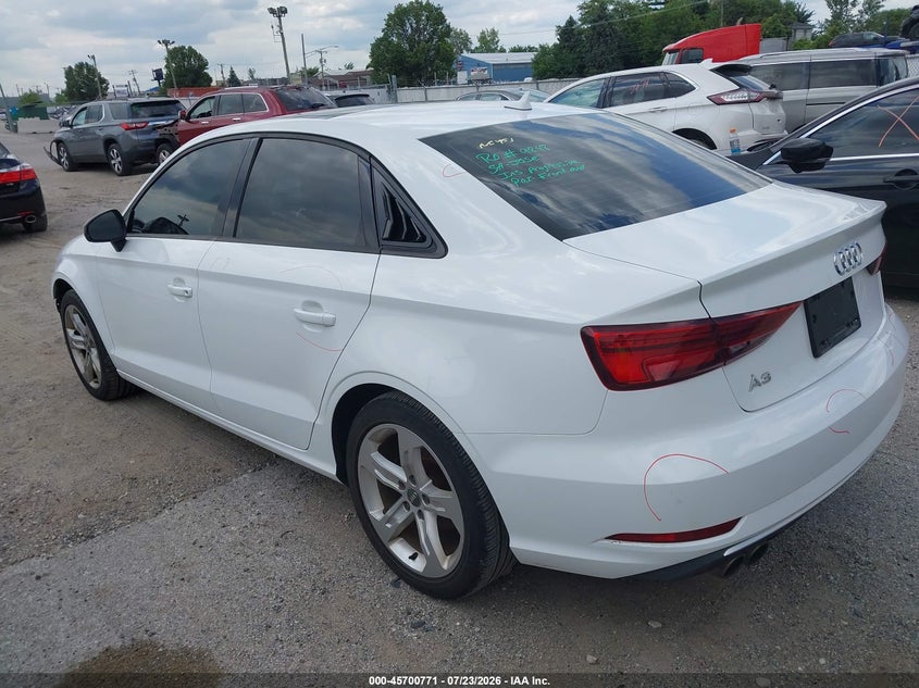 Vin: wauaugff8j1089175, lot: 46199399, audi a3 2.0t premium/2.0t tech premium 20183
