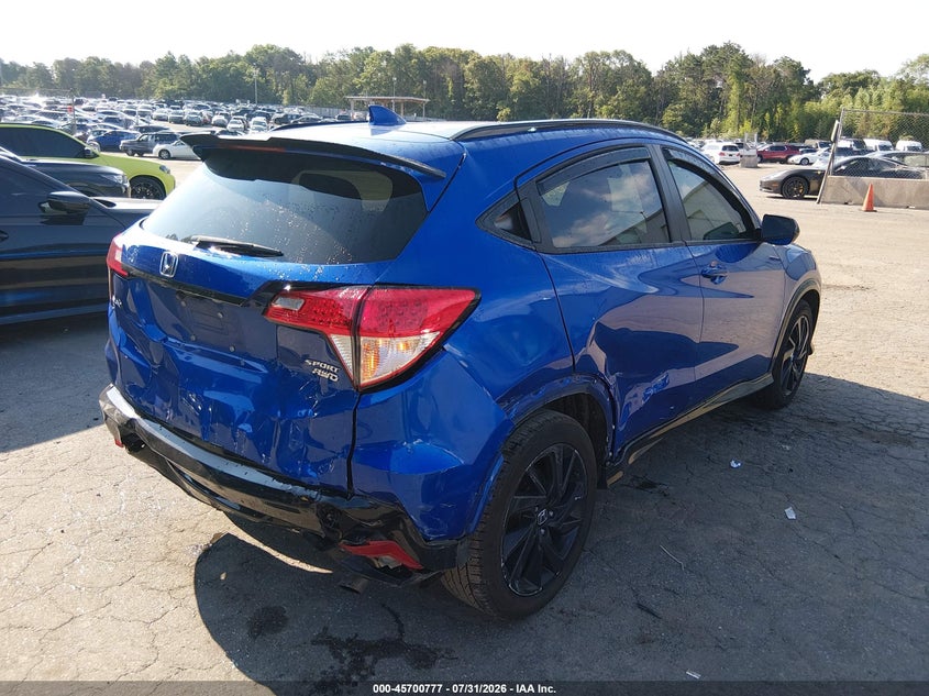 Vin: 3czru6h14mm733158, lot: 46199405, honda hr-v awd sport 20214