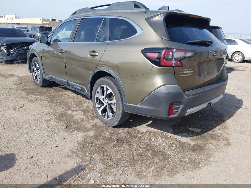 Vin: 4s4btalc0l3171180, lot: 46199422, subaru outback limited 20203