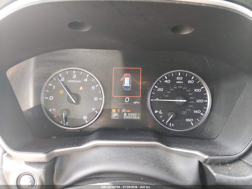 2020 SUBARU OUTBACK auction photo 7