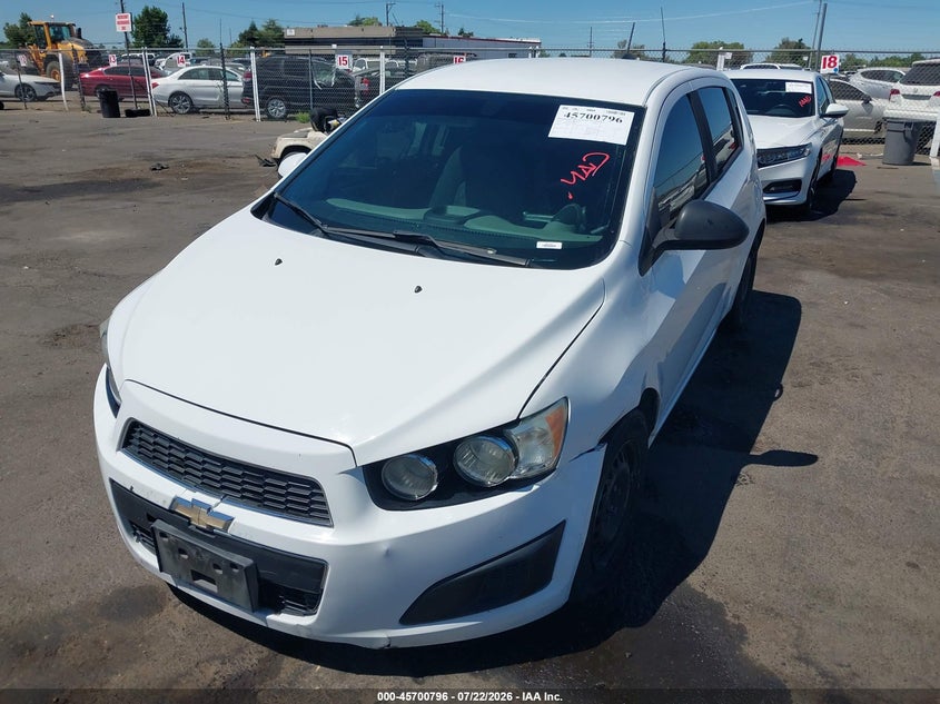Vin: 1g1ja6shxf4159089, lot: 46199424, chevrolet sonic ls auto 20152