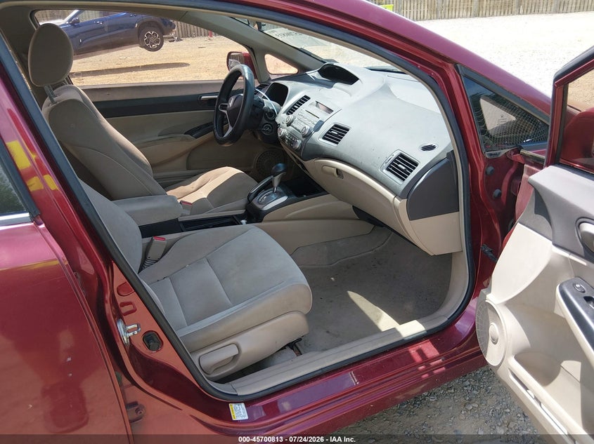 2009 HONDA CIVIC SEDAN 1.8L I-4 VVT, 140HP