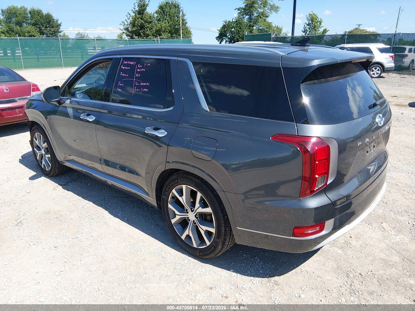 Vin: km8r5dhe5mu208403, lot: 46199442, hyundai palisade limited 20213